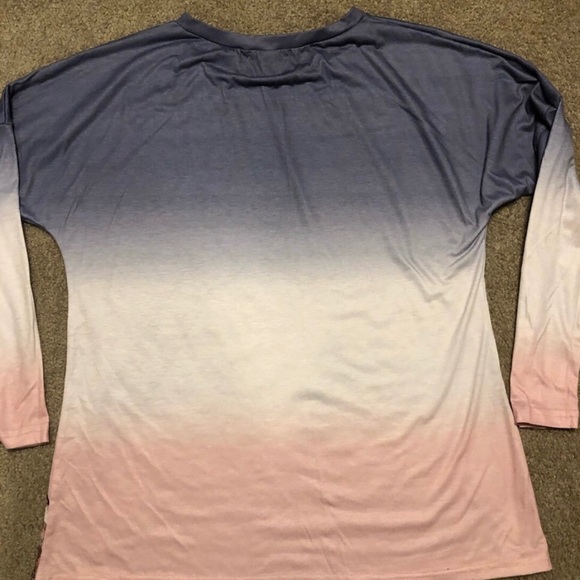 2 WOMENS long sleeve silky light giraffe inspired top by SHEILAY BRAND SIZE XL - Picture 12 of 12